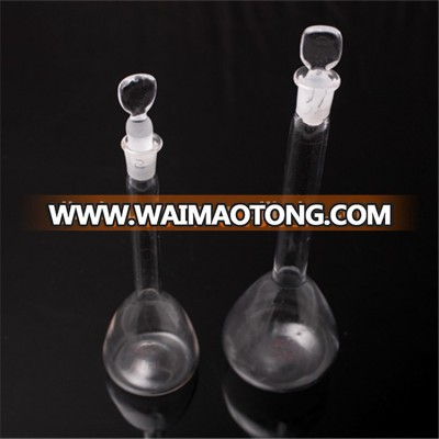 Transparent Narrow Neck Quartz Glass Flask for Laboratory