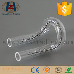 High Transparency and Temperature Clear Quartz Tube Abnormal shape